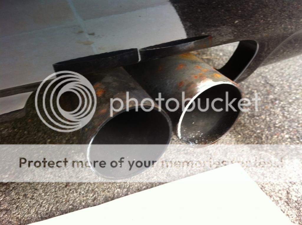 How can i clean up my exhaust tail pipes/tips?! There horrific and let